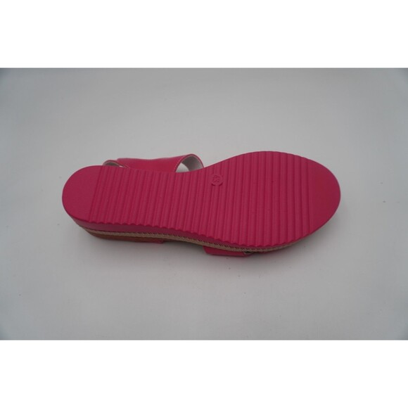 Shein Pink Braid Detail Midsole Espadrille Wedge Sandals Size 43 - Picture 8 of 12